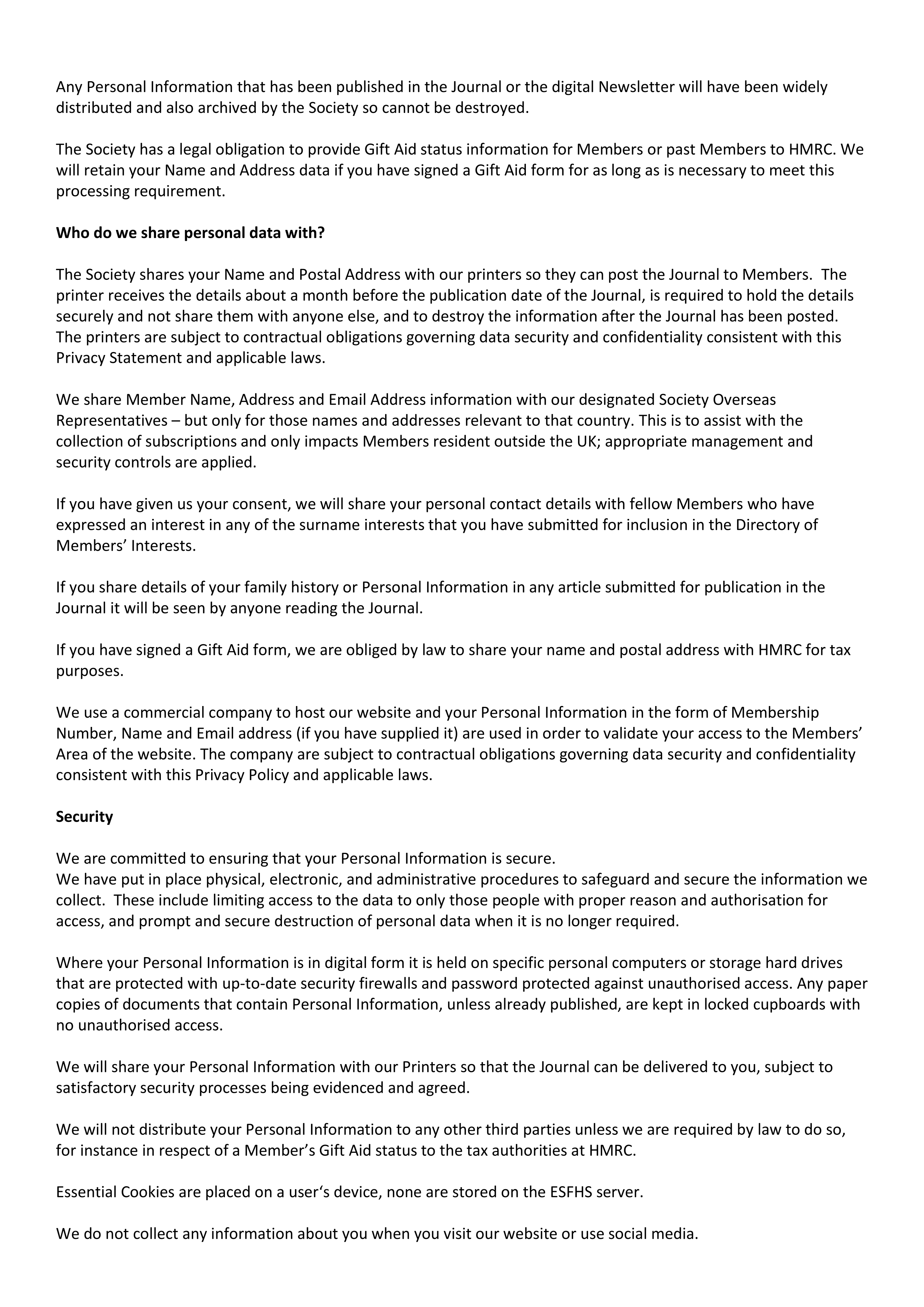 ESFHS Privacy Policy3